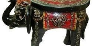 WOODEN STOOL ELEPHANT