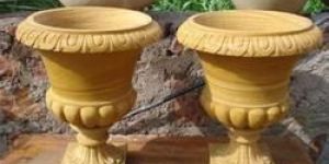 Yellow Sandstone Pot