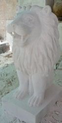 White Lion Sculpture