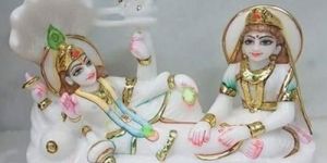Marble Laxmi Narayan Statue