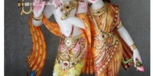 Marble Radha Krishna Statue