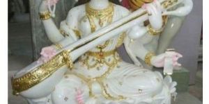 Marble Saraswati Statue