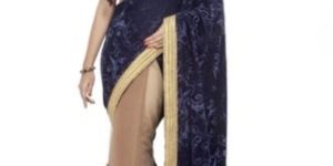 Synthetic Designer Blouse Piece Saree