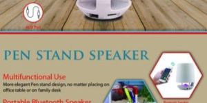 White Pen Stand Speaker