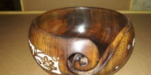 Wooden Yarn Bowl 1