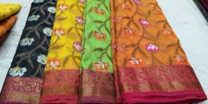 Banarasi Kora Silk Tanchui Saree
