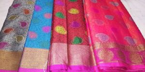 Banarasi Pure Katan Tilfi Meena Saree
