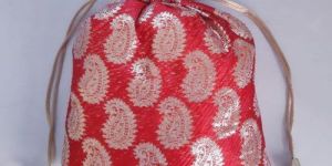 Silk Brocade Fabric Marriage Gift Bag