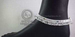 Silver Nagma Anklets