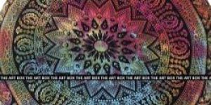 Indian Mandala Round Pillow Cover