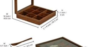 Wooden Spice Box