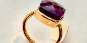 925 Solid Sterling Silver Gold Rhodium Platted Ring