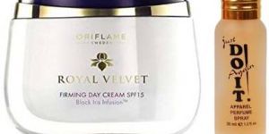 Oriflame Sweden Royal Velvet Firming Day Cream with Just Do It Perfume Combo
