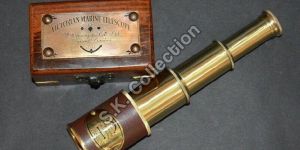 Vintage brass maritime victorian marine telescope 9