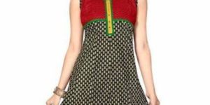 Sleeveless Printed Short Kurti