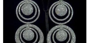 Round Shaped Diamond Earrings