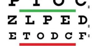 Optometric Eye Chart