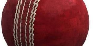 Red Leather Cricket Ball