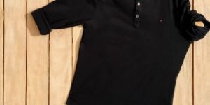 Black Full Sleeve Round Neck T-Shirt