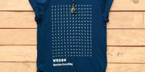 Blue Half Sleeve Round Neck T-Shirt