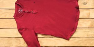 Maroon Full Sleeve Round Neck T-Shirt