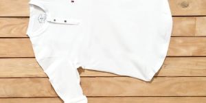 White Full Sleeve Round Neck T-Shirt