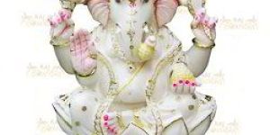 White Marble Ganesha