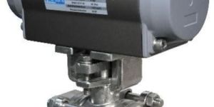 PNEUMATIC ACTUATOR OPERATED BALL VALVE SCREWED END.