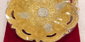 Silver and Gold Plated Brass Bowl