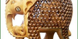 Wooden Elephant Statue
