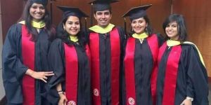 Red Satin Graduation Stoles