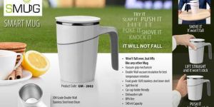 White Smart Suction Mug