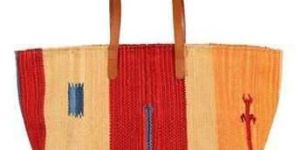 Multicolor Plain Fabric Handbag