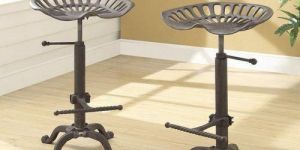 Cast Iron Tractor Seat Adjustable Stool