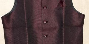 Mens Plain Brown Waistcoat