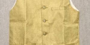 Mens Plain Yellow Waistcoat