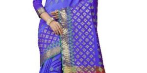 Light Blue Georgette Saree