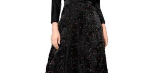 Party Wear Black Gown