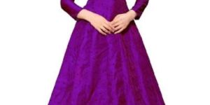 Party Wear Purple Gown