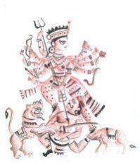 Maa Durga Painting
