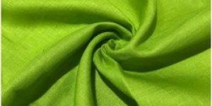 Green Viscose Linen Fabric