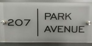Rectangular Acrylic Door Name Plate