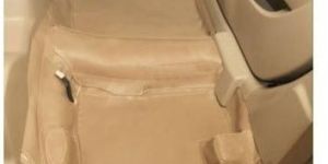 Beige Leather Car Floor Mat