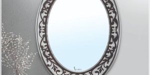 White Frosted Mirror