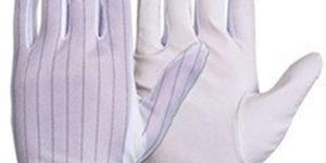 White Medium Dotted Gloves