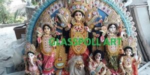 Small Fiberglass Durga Idol