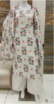 Muslin Digital Printed Unstitched Suit Set