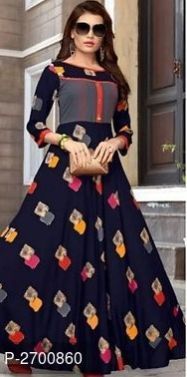 Rayon Cotton Anarkali Kurti