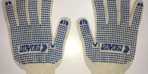 Blue Dotted Hand Gloves