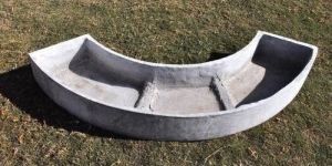 Curved Concrete Planter
